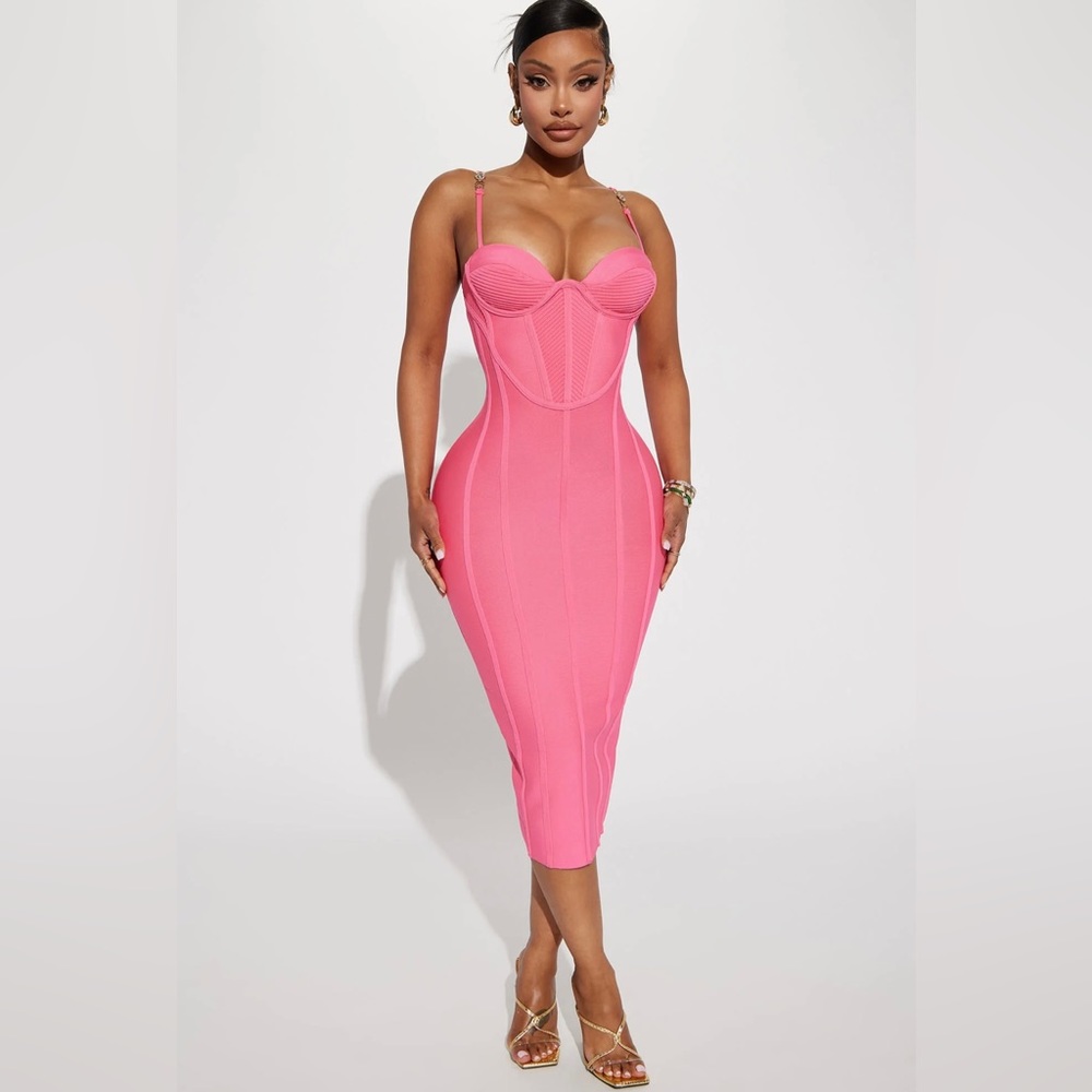 NEW - Bandage Midi Dress from Fashion Nova